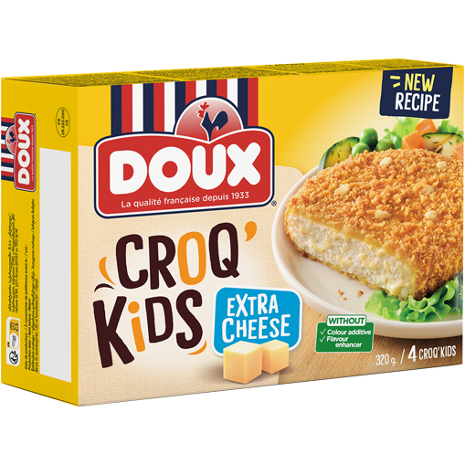 Nuggets DOUX Croq Kids Extra Cheese, disponibles sur Dialy en 60 min