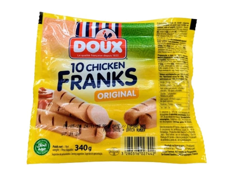 Saucisses originales DOUX - 340g, livrées en 60 min à Dakar sur Dialy.