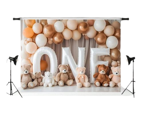 Décor de fond 1er anniversaire – Thème bébé unisexe Dialy - Dakar