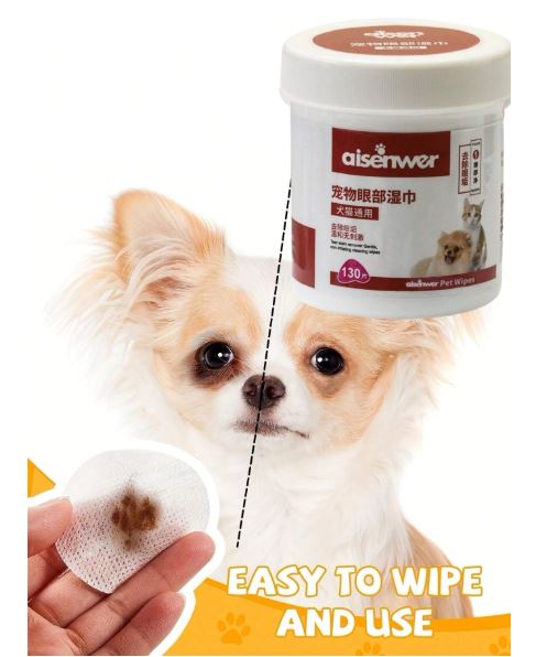 Lingettes Nettoyantes Oreilles & Yeux – Boîte Pratique pour Animaux de Compagnie