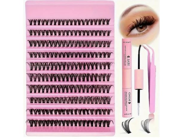 Ensemble d'Extension de faux-cils + brosse et pince Dakar Dialy