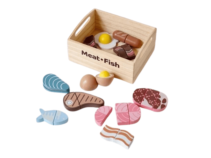 Ensemble de Jeu en Bois pour Enfants – Aliments Miniatures Inclus Dialy - Dakar