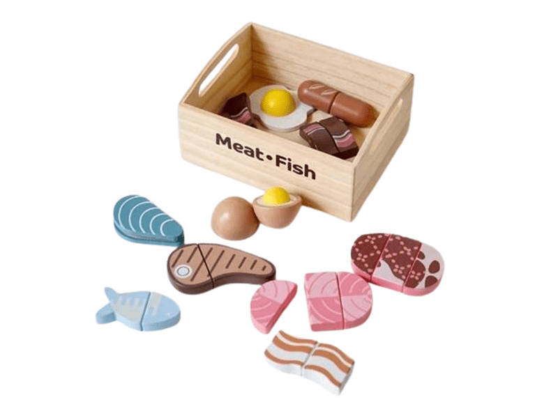 Ensemble de Jeu en Bois pour Enfants – Aliments Miniatures Inclus Dialy - Dakar