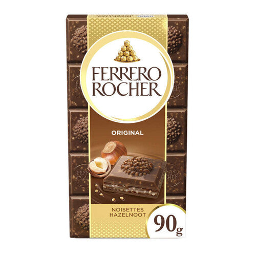 FERRERO ROCHER - Chocolat Lait Noisettes – Tablette 90g Dialy - Dakar
