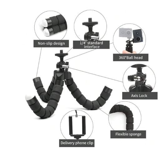 Mini trépied de table pour smartphone – support portable stable