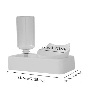 Bol d’Alimentation et d’Eau pour Animaux – Noir, Antidérapant