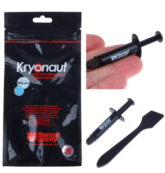 GRIZZLY KRYONAUT KE – Pâte Thermique Processeur & GPU, 14.2W, 1g Dialy - Dakar