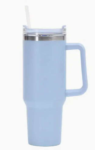 Gobelet Isolant Réutilisable en Acier Inoxydable – Style Stanley Cup bleu Dakar Dialy