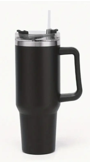 Gobelet Isolant Réutilisable en Acier Inoxydable – Style Stanley Cup noir Dakar Dialy