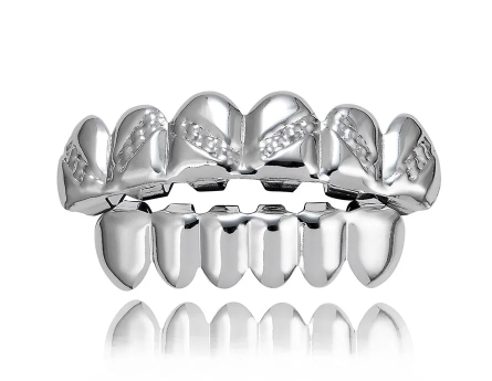 Grillz or & argent – Bijoux dentaires hip hop unisexes Dakar Dialy