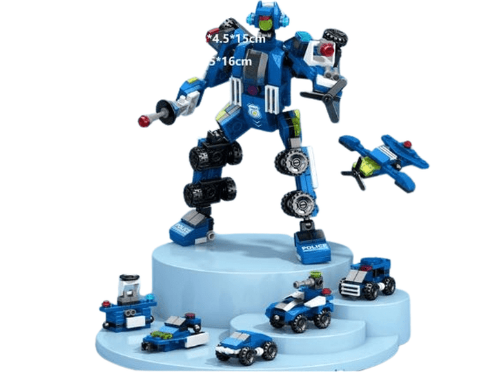 Jeu Blocs - Construction Robot 6-en-1 – 138 Pièces, Kit Créatif Enfants Dialy - Dakar