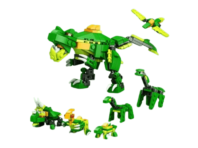 Jeu Blocs Construction Monde Dinosaures – 138 Pièces, Kit Thématique Dialy -Dakar