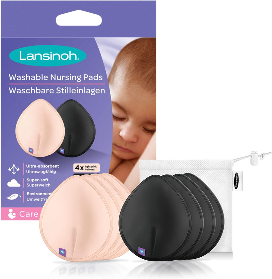 LANSINOH - Coussinets d’Allaitement Lavables 8 pièces – Couleurs Variées Dialy - Dakar