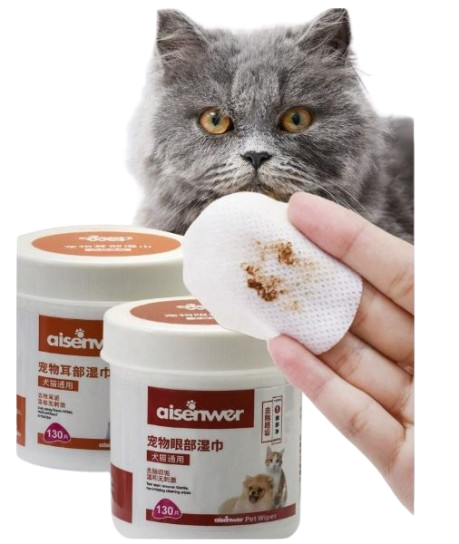 Lingettes Nettoyantes Oreilles & Yeux – Boîte Pratique pour Animaux de Compagnie
