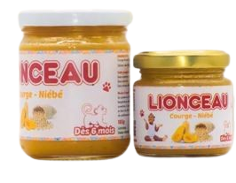 LIONCEAU - Compote saveur Courge - Niébé - 90G DAKAR DIALY