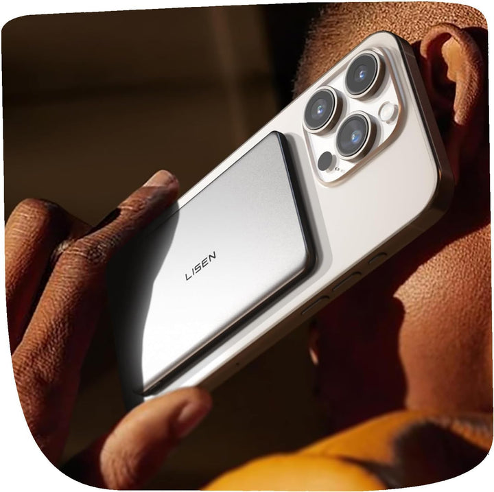 LISEN batterie externe magsafe 5000mAh ultra slim – power bank magnétique 0.8 cm pour iPhone 12 à 16 Dialy - Dakar