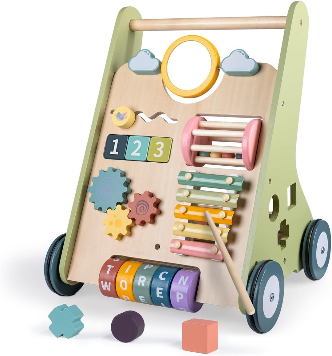 LOL-FUN - Trotteur en Bois Éducatif Bébé 10-en-1 – 12 Mois+ Dialy - Dakar