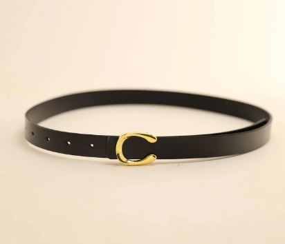 Ceinture Décontractée à Boucle Lettre – Style Quotidien