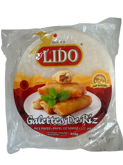 Paquet de galettes de riz Lido 16 cm. Disponibles sur Dialy.sn