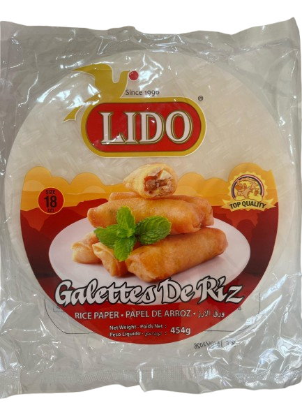Paquet de galettes de riz Lido 18 cm .Disponibles sur Dialy.sn