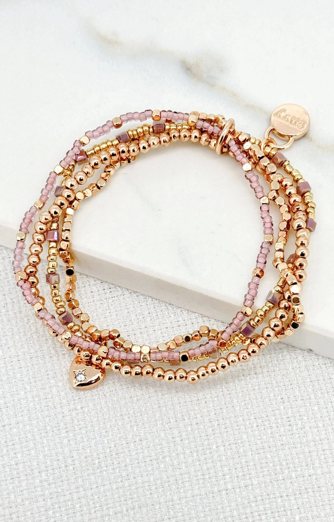 Lot 5 bracelets perles fines – Style bohème Dakar Dialy
