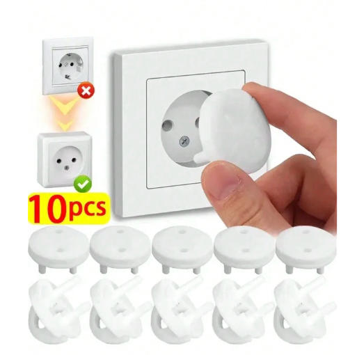 Lot de 10 cache-prises de sécurité pour bébé – Blanc DAKAR DIALY