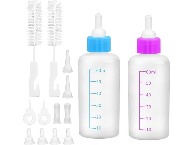 Lot de 14 pcs - Ensemble de Biberons pour petits animaux domestiques, chats, chiens. Dakar Dialy