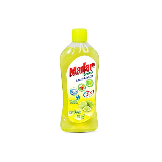 MADAR RENZO - Savon liquide dégraissant rapide au citron, multi-usages - 450g Dakar Dialy