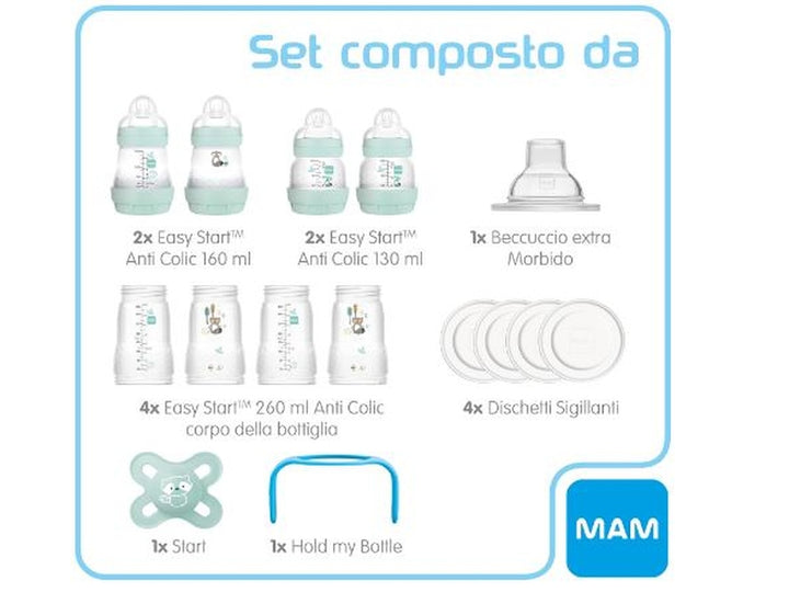 MAM - Biberon Anti-Coliques Easy Start  - Lot de 8 Biberons