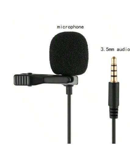 Micro Clip on - USB 3,5 mm Plug and Play - noir