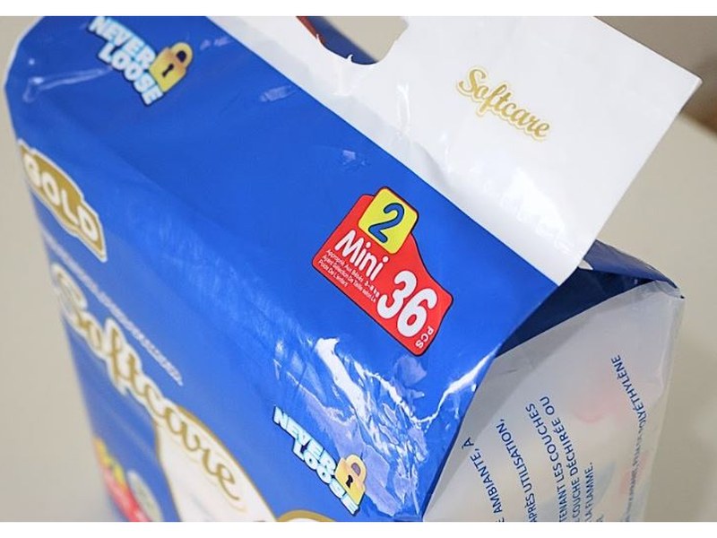 SOFTCARE Gold – Couches bébé – Taille 2 Mini (3-8 kg) – Pack économique de 36