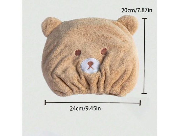 Bonnet Séchage Cheveux - Enfant en Molleton de Corail