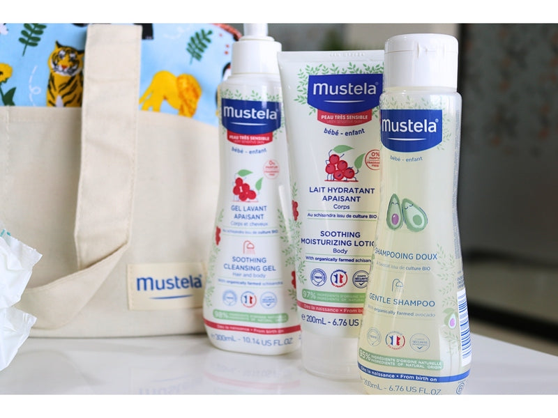 Mustela Pack Peaux Sensibles pour Bébé - 3 produits. Disponible à Dakar sur Dialy.sn