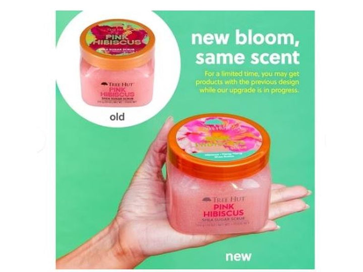 Tree Hut - Gommage au sucre de karité, Senteur hibiscus rose - 510 g