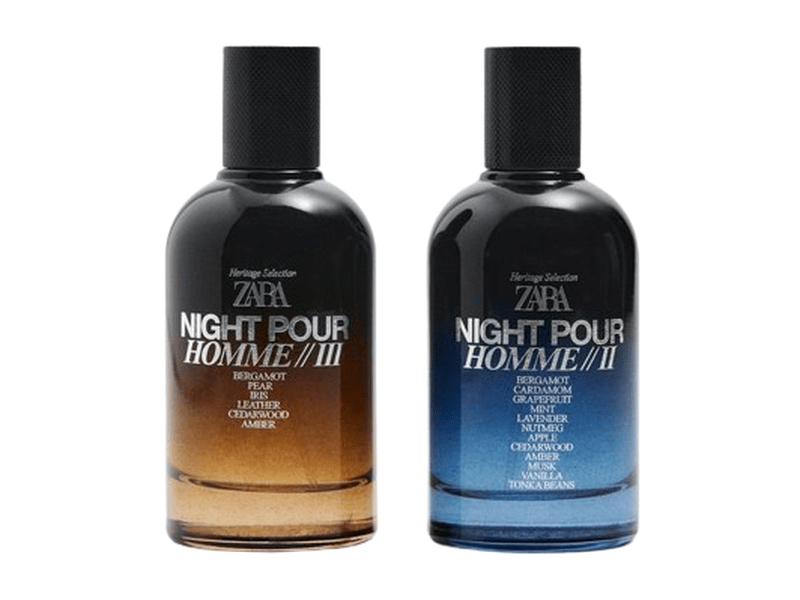 Parfum ZARA MAN - Duo Night pour Homme II et III, 100 ml