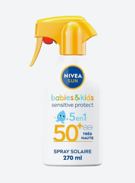 NIVEA KIDS - Spray Solaire Bébés & Enfants Sensitive Protect SPF50+ - 270 ml DAKAR DIALY