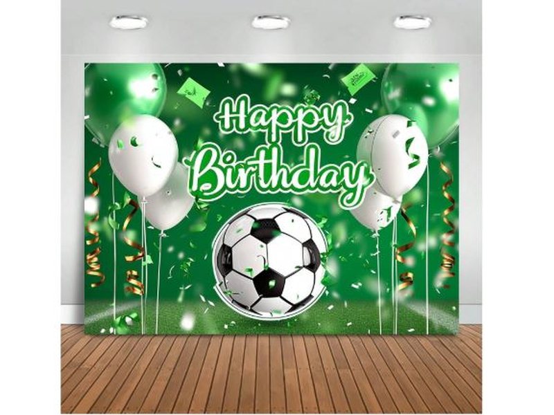 Décor de fond anniversaire – Thème football