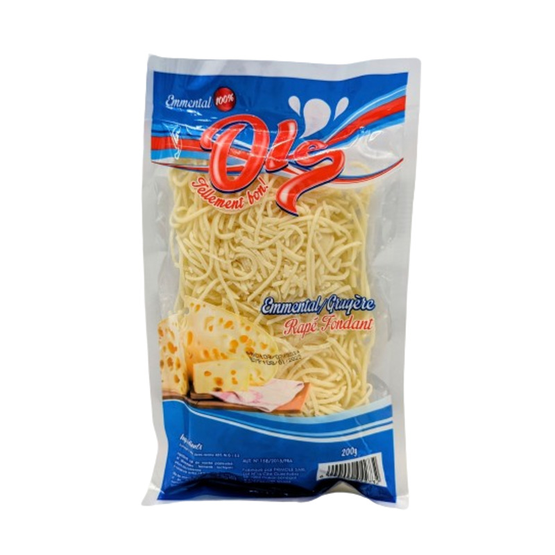 OLE - Fromage gruyère Emmental Rapé fondant - 200g Dakar Dialy