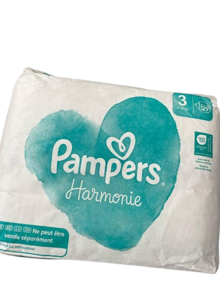 PAMPERS Harmonie -  Taille 3 (6-10kg) - Lot de 25 Couches, pack XXL Dakar Dialy