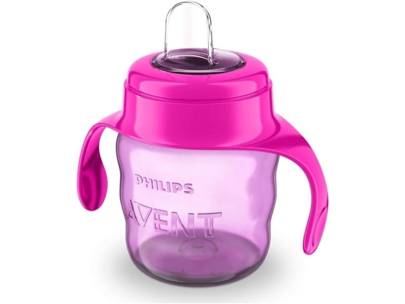 PHILIPS AVENT SCF553/03 – Gobelet Bec Verseur Silicone Anti-Goutte 260ml, Fille 9M+ Rose DAKAR - DIALY