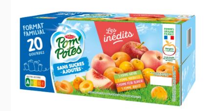 POM' POTES - Compotes Mirabelle, Pêche, Abricot - 20x90g DAKAR DIALY