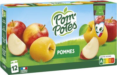 POM'POTES - Compotes de fruits saveur pomme - 12X 90G Daly - Dakar
