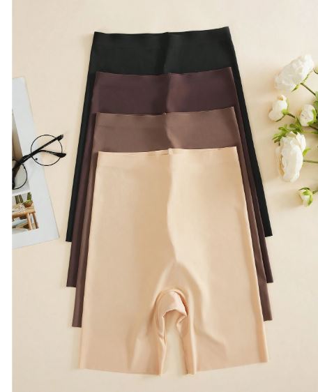 Lot de 4 Boxers Femme – Sans Couture, Ultra Doux & Confortables