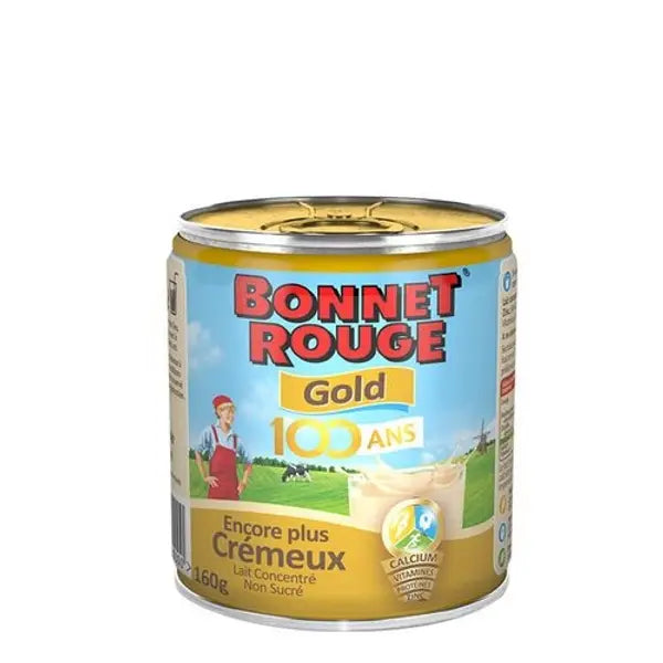 BONNET ROUGE - Lait concentré non sucré gold 160g