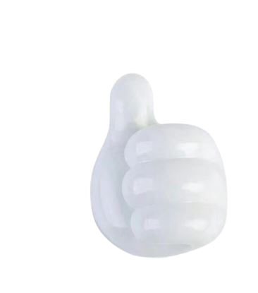 10  Crochet de rangement de câble en forme de pouce pour bureau