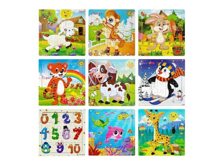 Puzzle Bois Bébé – Modèles Variés pour Tout-Petits