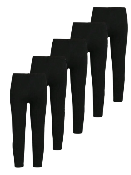 Pack 5 Leggings Coton Femme – Coupe Décontractée, Quotidien Dialy - Dakar