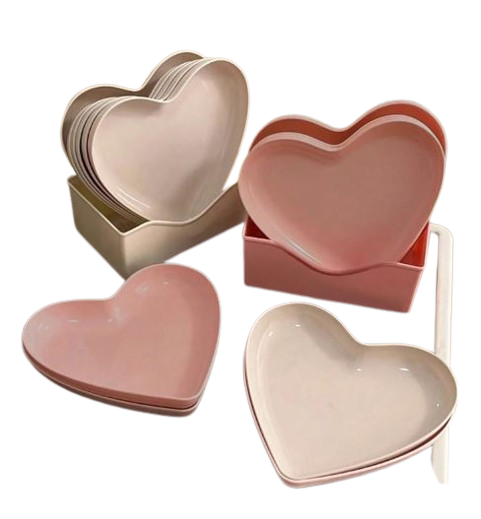 Plateaux Cœur en Plastique pour Collations – Lot de 20 Pièces Dialy - Dakar