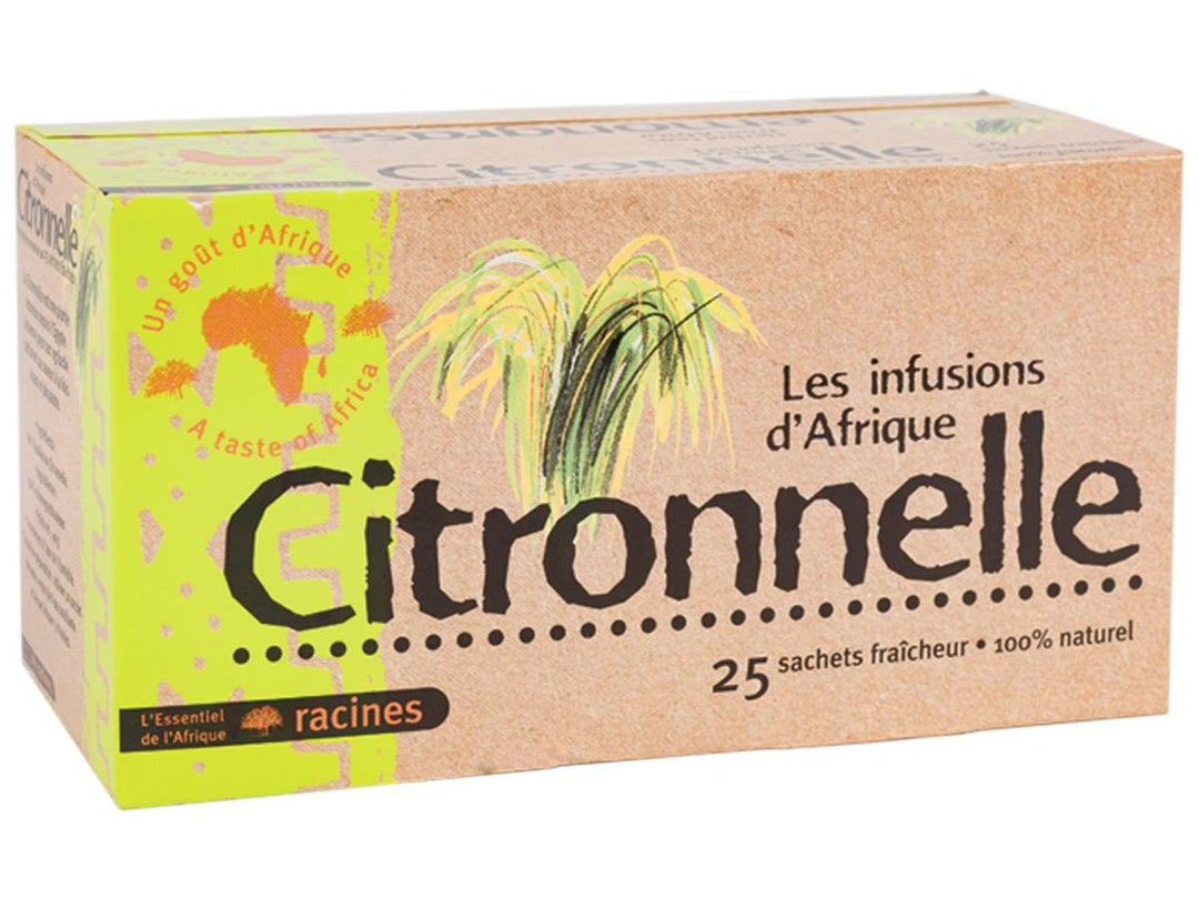 RACINES - Les Infusion d'Afrique - Thé saveur Citronnelle 1.6g - 25 sachets Dakar dialy