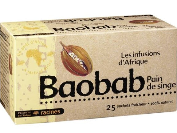 RACINES - Les Infusions d'Afrique - Thé saveur Baobab 1.6 g - 25 sachets Dakar Dialy
